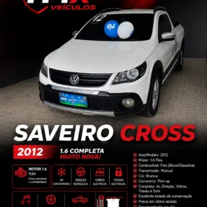 Home volkswagen saveiro cross 1.6 flex manual 2012 – completa e muito nova