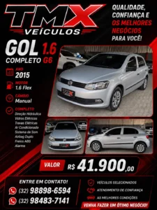 volkswagen gol g6 1.6 completo (2015)