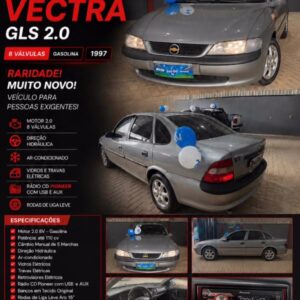 Home chevrolet vectra gls 2.0 8v 1997 – raridade em excelente estado