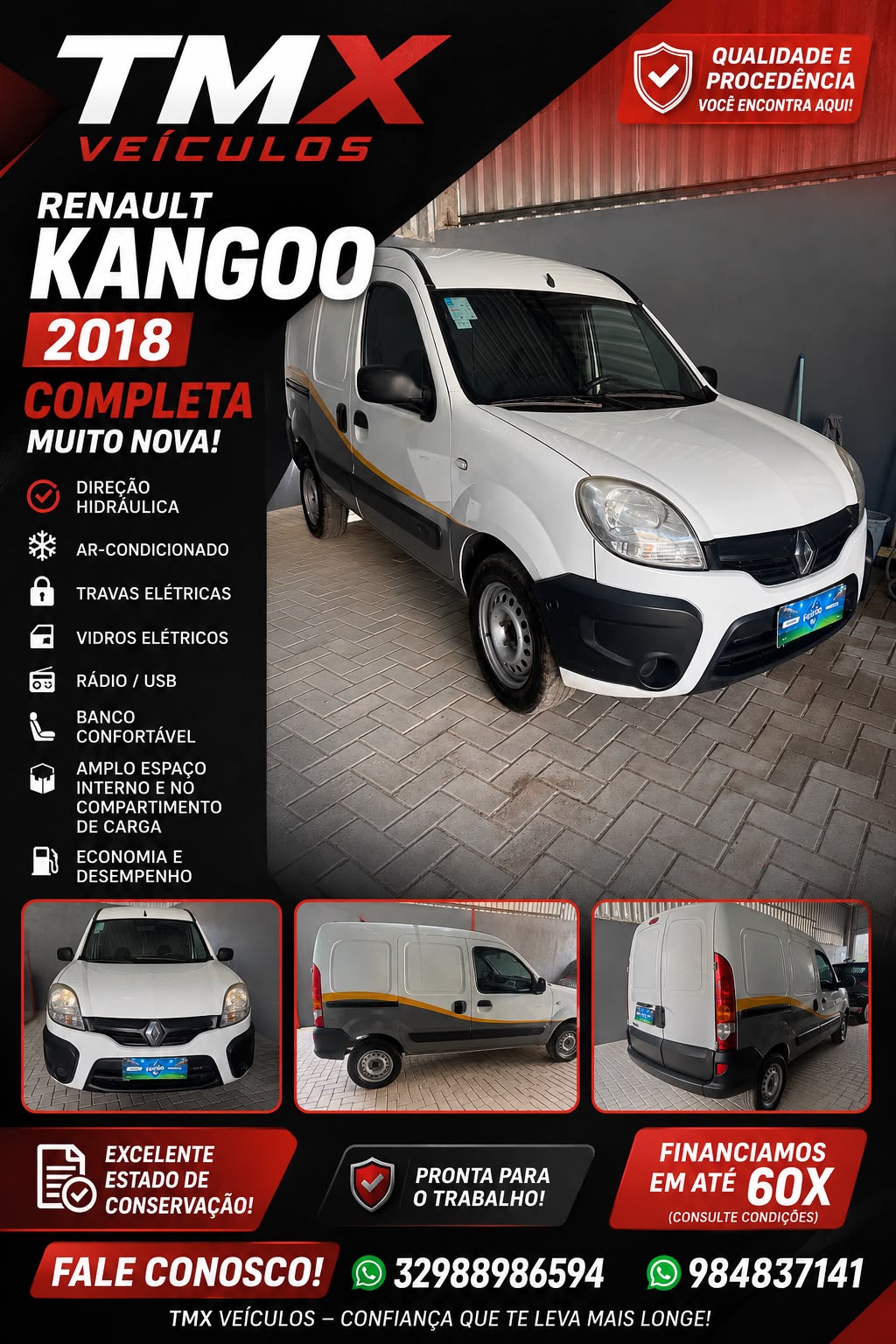 renault kangoo 1.6 completa 2018 – pronta para o trabalho renault kangoo 1.6 completa 2018 – pronta para o trabalho